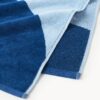 Velour Beach Towel Pia with Wavy Pattern