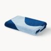 Velour Beach Towel Pia with Wavy Pattern