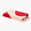 Velour Beach Towel Pia with Wavy Pattern
